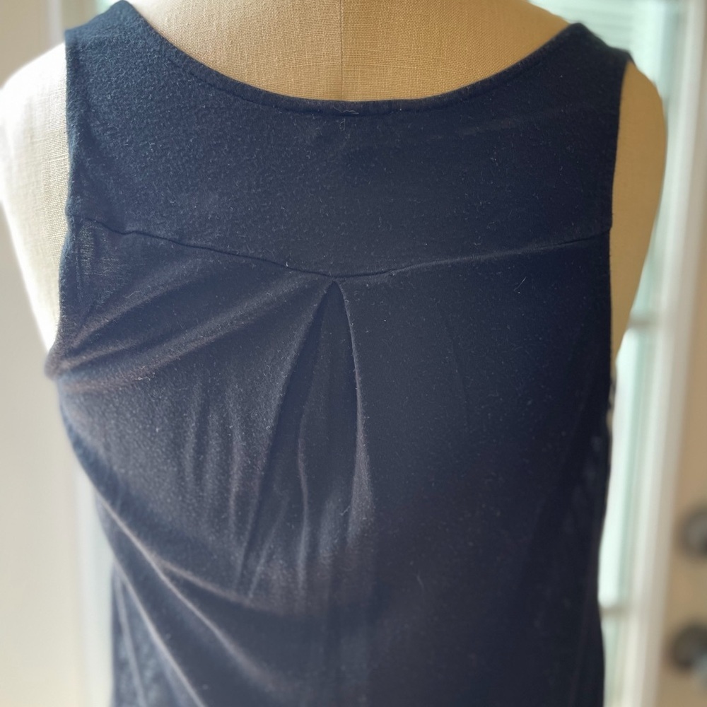 Office Siren Chevron Blouse Express Quiet Luxury Work Top S - Picture 5 of 9